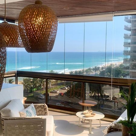 Lindo Apto No Melhor Lugar Da Barra Da Tijuca! Com Uma Vista De Tirar O Folego, Frente Para O Mar! Totalmente Equipado E Decorado Ao Lado Dos Melhores Hoteis E Quiosques Da Barra! Portaria 24H, Piscina, Sauna, Jacuzzi, Academia, Garagem, Wi-Fi, Lavan Rio de Janeiro Bagian luar foto